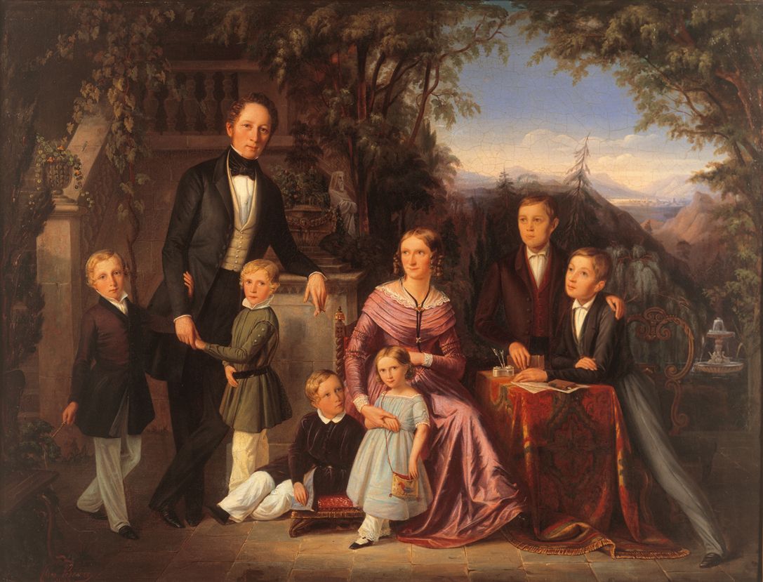 Семья дж. Корнелис де Вос семейный портрет. Семейный портрет (портрет семьи Поленовых). 1905..